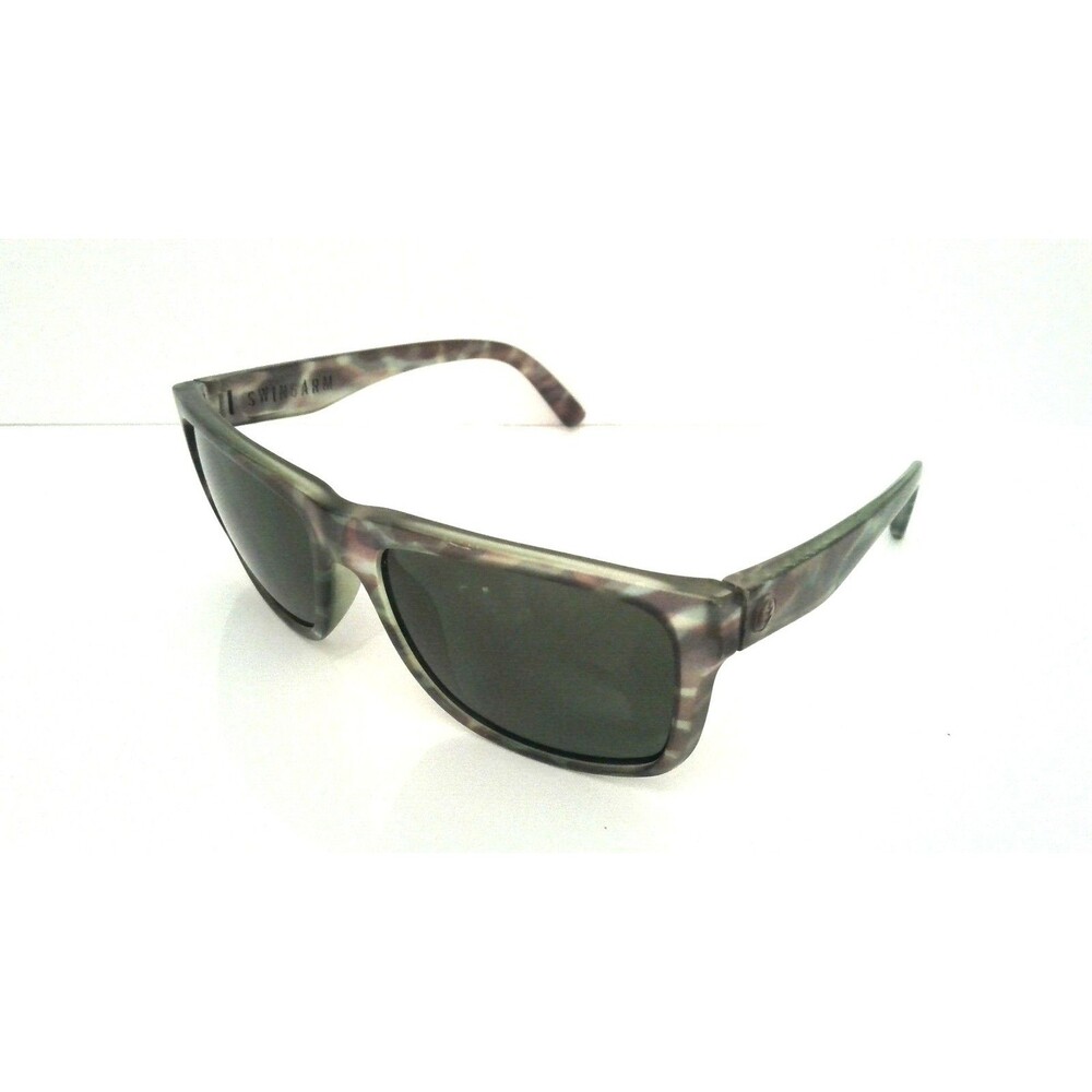 Electric Swingarm Camo Rectangle Sunglasses Women's Khaki Green Purple Shades